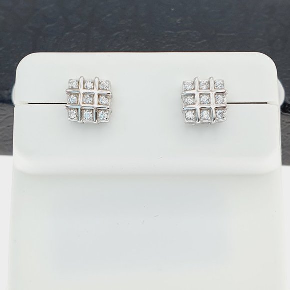 "925 sterling silver luxury CZ earrings for women/girls, Best for gift, RJUS2205 - Picture 4 of 10